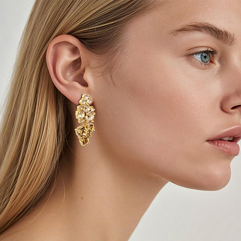 Серьги MARIGOLD SG GOLDEN Dyrberg Kern 480047 - рис 3.