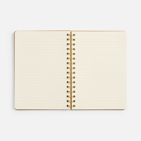 Ежедневник Spiral, недатированный, бежевый - рис 3.