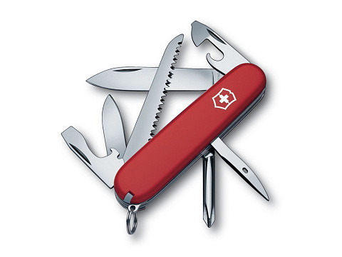 Нож перочинный VICTORINOX Hiker, 91 мм, 13 функций, красный