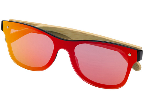 Солнцезащитные очки Tan с бамбуковыми дужками - Желтый - рис 3.