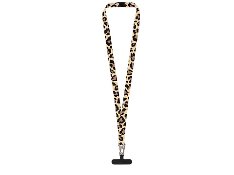 Ланъярд 2,5 см под сублимацию с большим карабином, замком обрыва и узким держателем для телефона из ПЭ - рис 2.