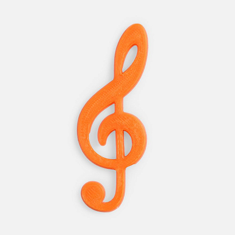 Подвеска Industry, 3D-печать на заказ, скрипичный ключ - рис 2.