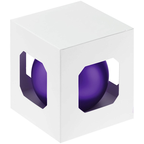 Елочный шар Finery Matt, 8 см, матовый фиолетовый - рис 3.