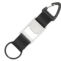 Брелок-ремувка с открывашкой и карабином Champion, черный