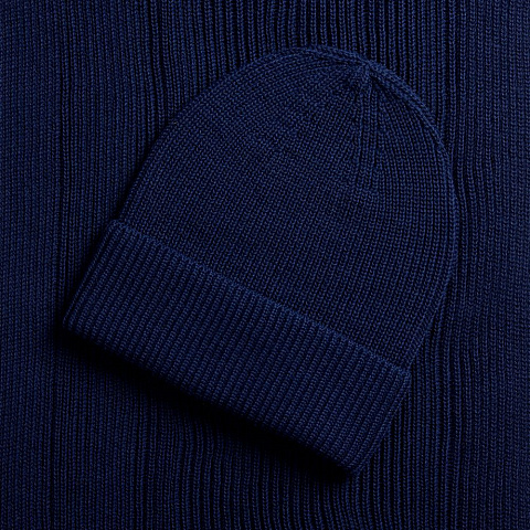 Шарф Nobilis Mono, темно-синий - рис 5.