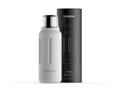 Термос для напитков, вакуумный, бытовой, тм "bobber". Объем 1 литр. Артикул Flask-1000 Iced Water - рис 3.