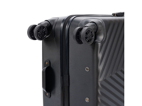 Чемодан TORBER ЛАМА, чёрный, ABS-пластик, 49 х 29,5 х 77 см, 92 л - рис 8.