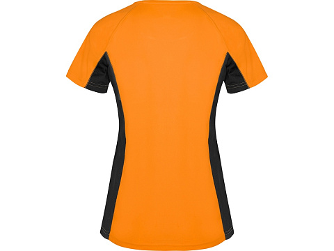 Футболка Shanghai женская, неоновый оранжевый/черный - рис 2.