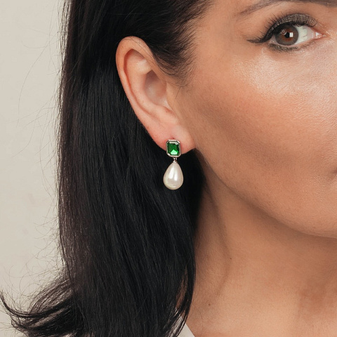 Серьги EMERALD Fiore Luna *ACE22420-07 - рис 4.