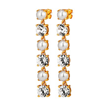 Серьги ECHO SG CRYSTAL_WHITE PEARL