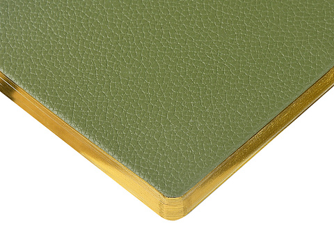 Еженедельник недатированный А6 Verde с нашивкой, зеленый - рис 5.