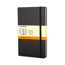 Записная книжка Moleskine Classic (в линейку) в твердой обложке, Pocket (9x14см), черный