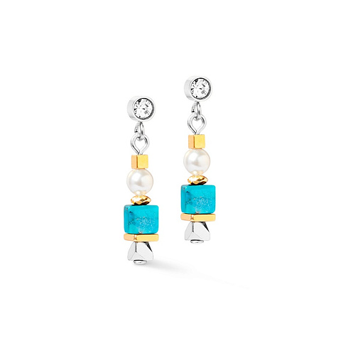 Серьги Turquoise Coeur de Lion 4314/21-0600