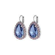 Серьги FIORA SS LIGHT BLUE/ROSE Dyrberg Kern *440067