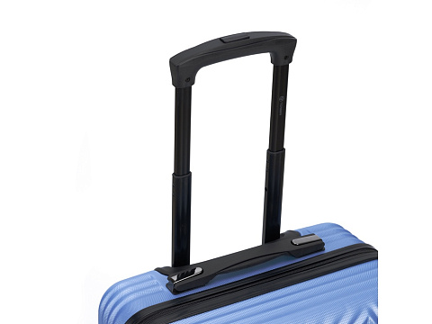 Чемодан TORBER ЛАМА, синий, ABS-пластик, 38 х 21 х 55 см, 37 л - рис 6.