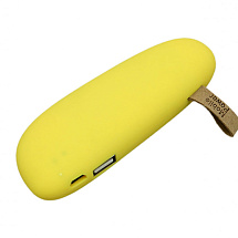 PB_Small_stone Универсальное зарядное устройство power bank в форме камня. 2600MAH. Желтый