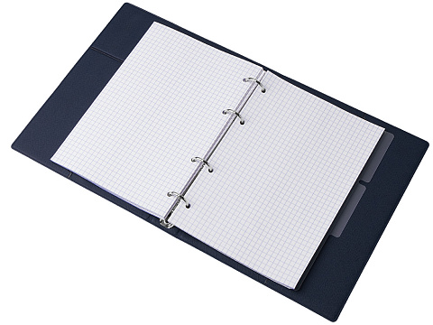Блокнот на кольцах Favor, темно-синий - рис 6.
