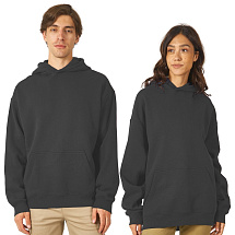 Толстовка с капюшоном оверсайз Berlin унисекс, темно-серый