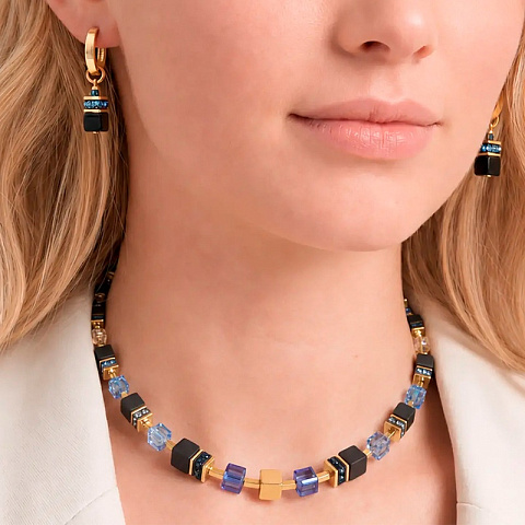 Серьги Hoop Black-Blue - рис 3.