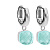 Серьги Firenze soft aqua Qudo 300411 BL/S - миниатюра - рис 2.