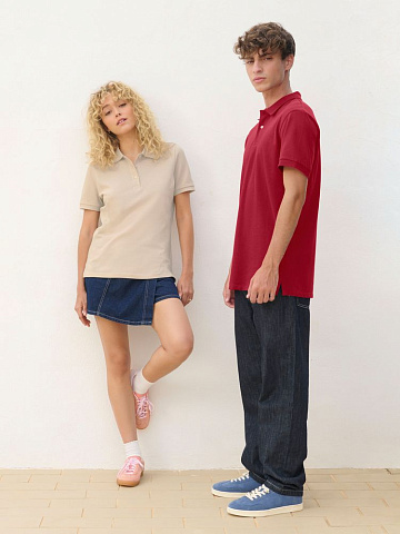 Рубашка поло унисекс Pacific, фиолетовая (сливовая) - рис 5.