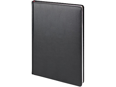 Ежедневник недатированный А4 Sidney Nebraska, черный (серебряный обрез)