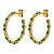Серьги NANDITA SG EMERALD GREEN Dyrberg Kern 470141 - миниатюра - рис 2.