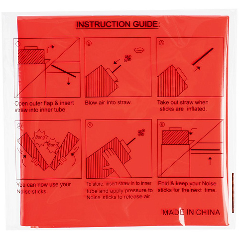 Палки-стучалки для болельщиков «Пошумим», красные - рис 5.