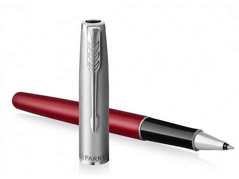 Ручка роллер Parker Sonnet T546  Red CT, стержень: F, цвет чернил: black, в подарочной упаковке - рис 3.