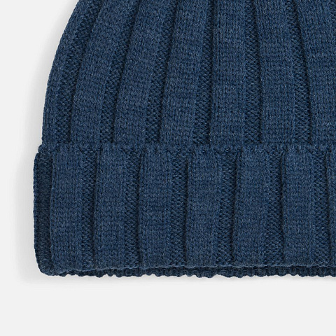 Шапка Metelitsa, синий меланж (джинс) - рис 3.