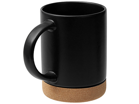 Кружка 450 мл с пробковым дном Корк & Бон, черный - рис 2.