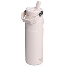 Бутылка для воды объемом 700 мл с откидной трубочкой Stanley IceFlow™ 2.0 - Light pink