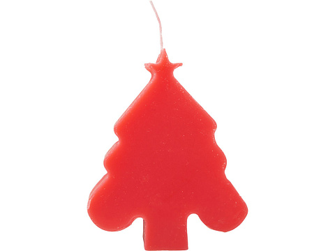 Свеча Елочка, красный - рис 3.