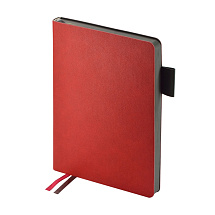 Ежедневник А5 датированный Boston 2027, красный с серым обрезом