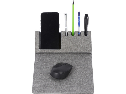 Коврик для мыши Formo из нетканого переработанного материала RPET, серый - рис 7.