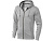 Толстовка Арора мужская с капюшоном, серый меланж - миниатюра