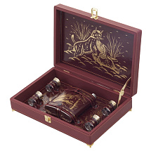 Набор Подарочный, бордовый/золотистый