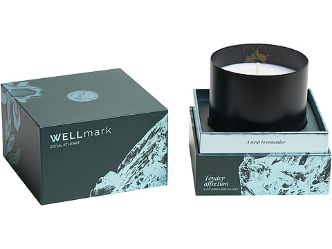 Ароматическая свеча Wellmark Tender Affection - сплошной черный - рис 6.