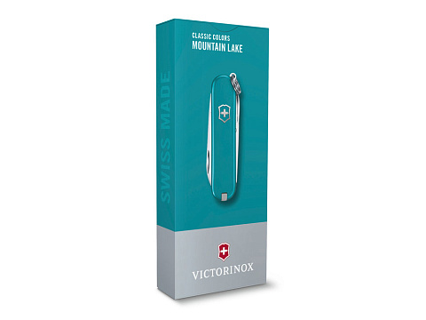 Нож-брелок VICTORINOX Classic SD Colors "Mountain Lake", 58 мм, 7 функций, тёмно-бирюзовый - рис 4.