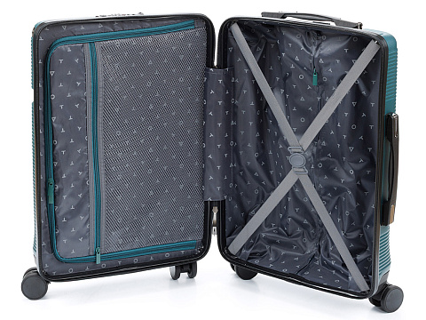 Чемодан TORBER ОНЕГА, зелёный, ABS-пластик, 59,5 х 39,5 х 24 см, 46 л - рис 3.