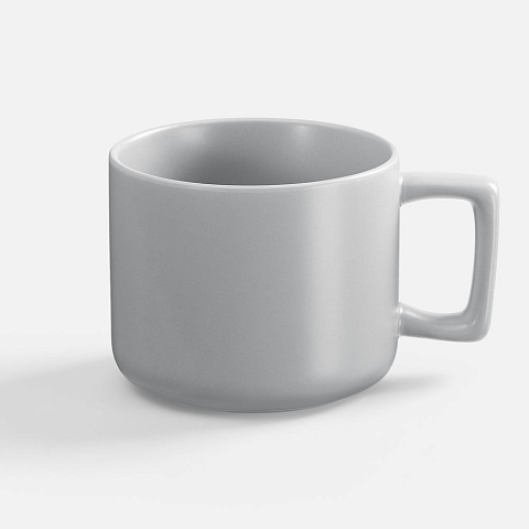 Чашка Jumbo в коробке матовая, светло-серая - рис 3.