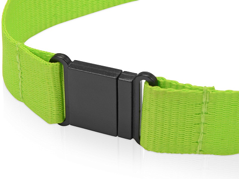 Ланьярд с карабином и замком безопасного разрыва, зеленое яблоко - рис 3.