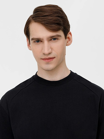 Футболка оверсайз унисекс Sideline, черная - рис 14.