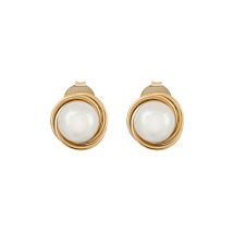 Серьги WHITE PEARL Fiore Luna ACE29685-01 G