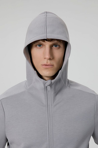 Куртка с капюшоном унисекс Begi, серая - рис 10.