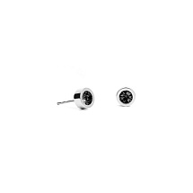 Пусеты Black 5х2.5 Fiore Luna SWE125 BL S