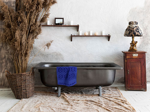 Полотенце Velin, большое, синее - рис 4.