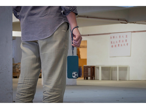 Ремешок-держатель для телефона на запястье Lany Wristband Eco, серый - рис 9.