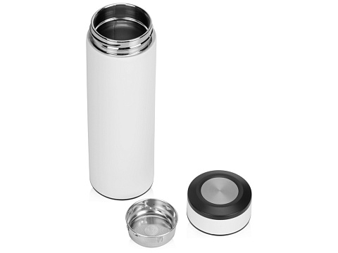 Термос Confident с покрытием soft-touch 420мл, белый - рис 2.