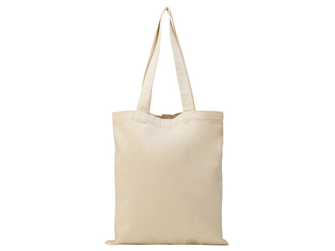 Сумка Clip из хлопка 340 г/м2 с застежкой из экокожи, натуральный - рис 4.